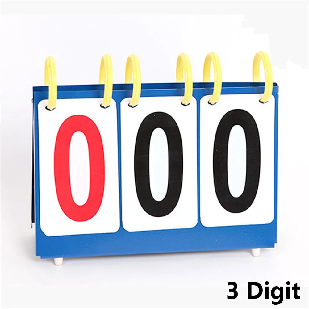 3 Digit 3 4 6 табло с цифрами спортивные флип-Оценка доска баскетбол футбол волейбол бадминтон Scorer табло счета для настольного тенниса - Цвет: 3 Digit