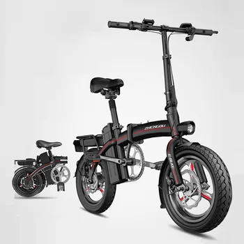 

14 Inch E Scooter Electric Two Wheels Electric Bicycle 48V 400W Portable Foldable Electric Scooter Bike For Adults Women