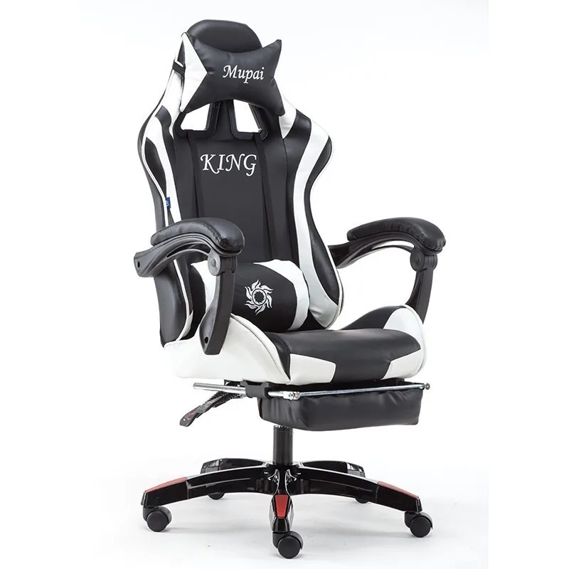  EU Massage Reclining Racing Chair Comfortable Computer Office Chair 360 Degree Revolving Gaming Rec