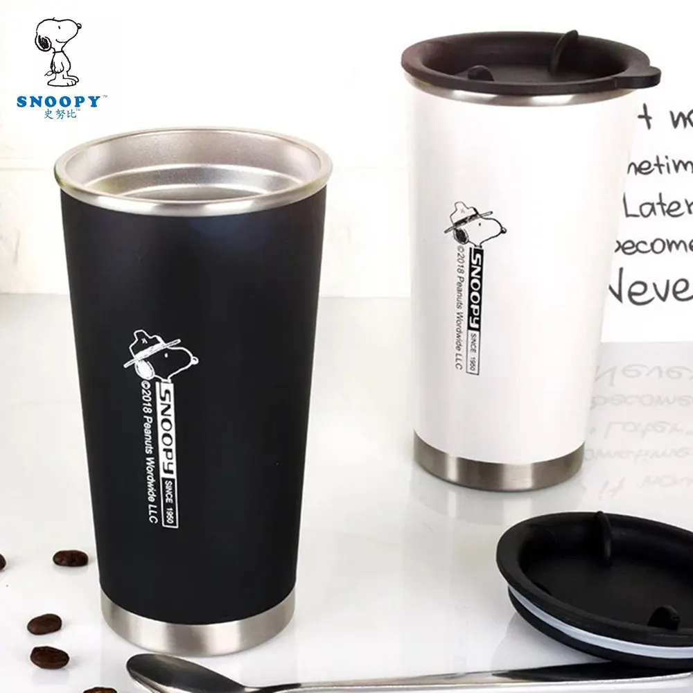 

SNOOPY 400ml Vacuum Cup Stainless Steel Office Outdoor Coffee Bottle Thermal Insulation Flask Business Portable Drinkware