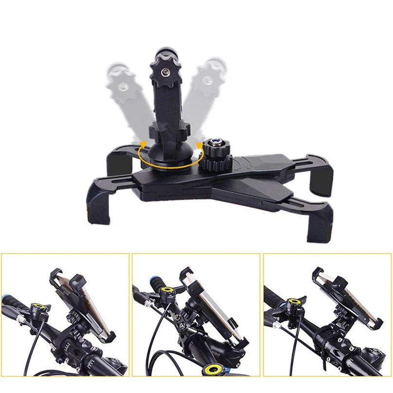 Universal Bike Bicycle Adjustable Cell Phone GPS Handlebar Mount Bracket Adapter Holder Clip Bicycle Accessories #FS#4ST28 (13)