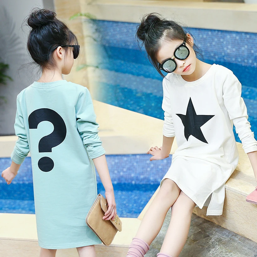 

girls t shirts kids t -shirt girl tops clothes teen cotton tshirt long sleeve children autumn fashion spring for 3~14 year MC123