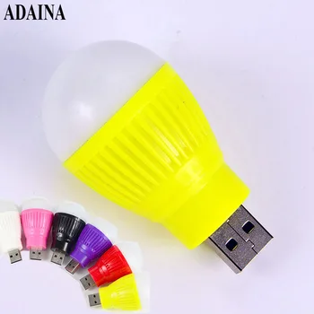 

6PCS/Lot Mini USB Ports DC 5V 1.2W Smart LED Light Novelty Kids Lamps Night Lights Bedroom Bulbs Cute Lighting For Baby 6 Colors