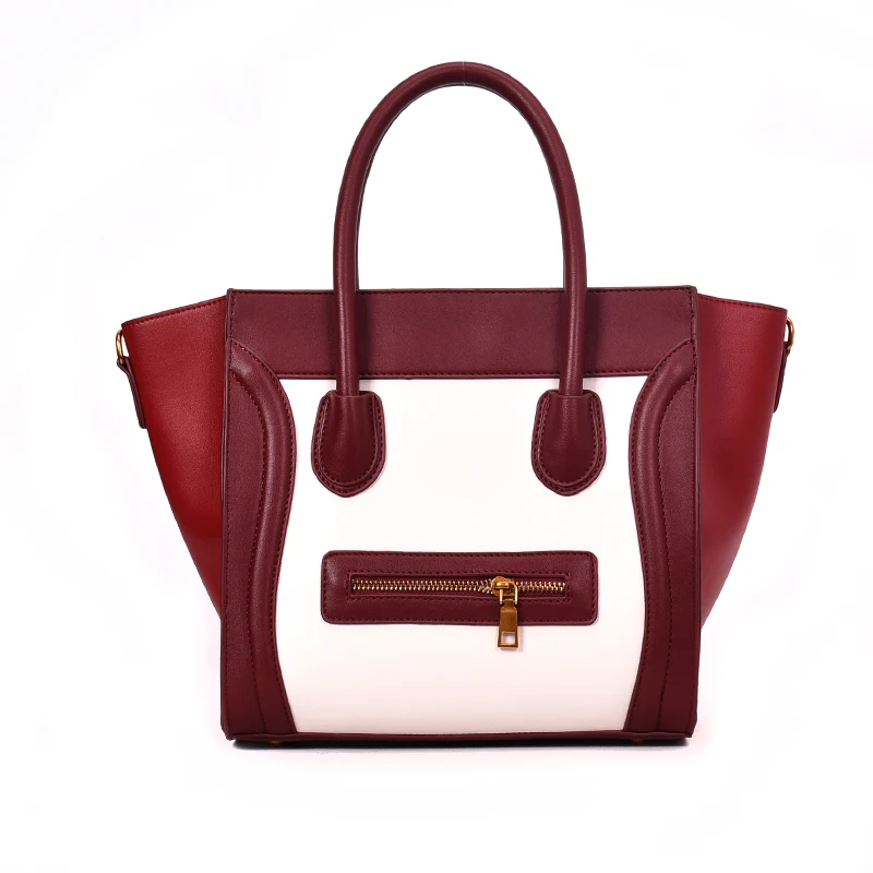 

Fashion Famous Designer Brand Women Leather Handbags Luxury Rivets Shoulder Bag Lady Totes Bags Female Crossbody Smile Face Bags