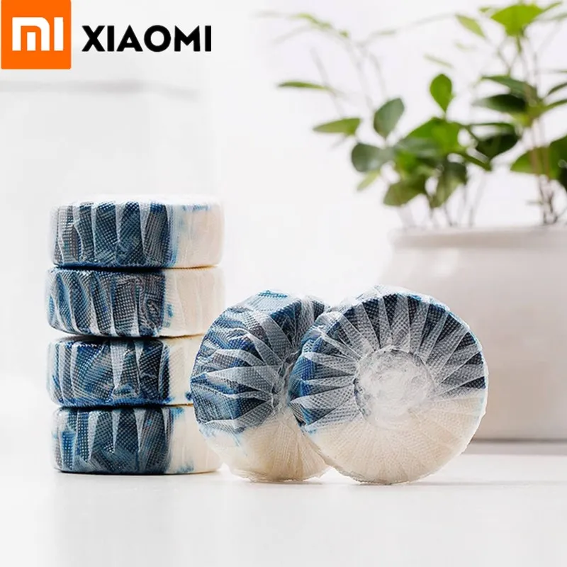 

4/8/12 Pcs Xiaomi Mijia Clean-n-fresh Double-effect Toilet Block Independent Water-soluble Film Packaging Deep Clean Maintenance