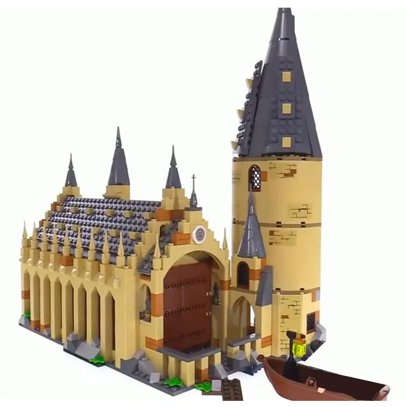 

Lepin 16052 Movie series The 75954 Hogwart Great Wall Set Building Blocks New Toys Kids Christmas birthday Gifts