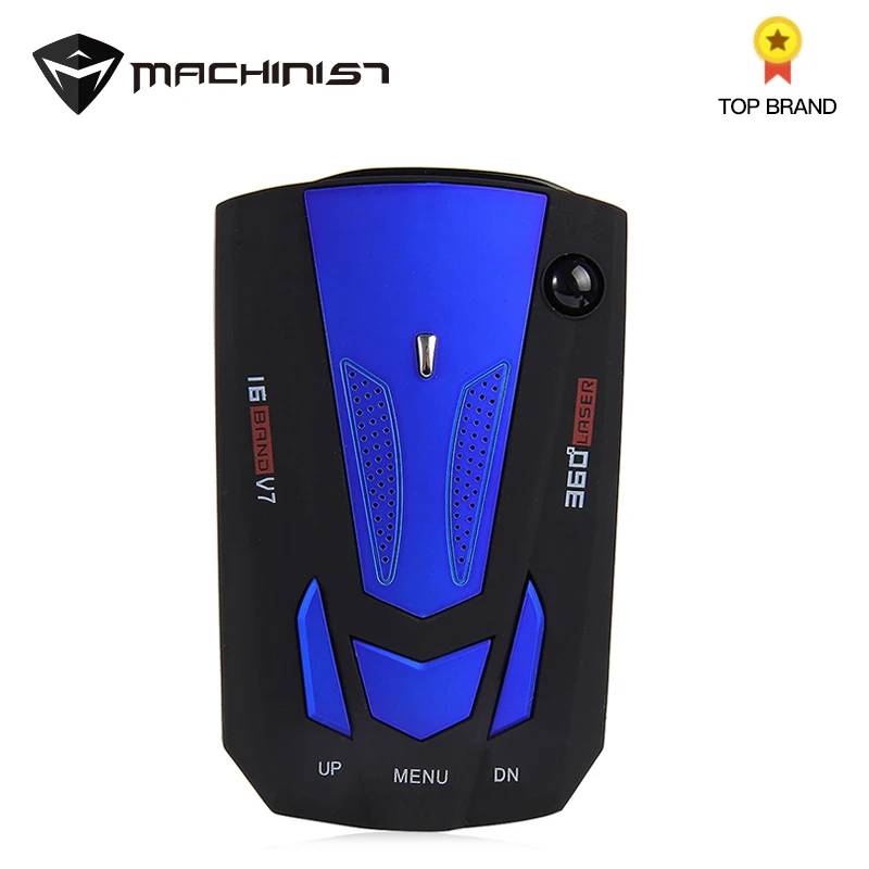 

Car Radar Detector English Russian Auto 360 Degree Vehicle V7 Speed Voice Alert Alarm Warning 16 Band LED Display