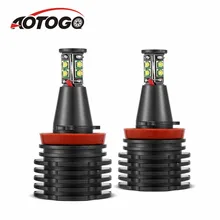 2Pcs Error Free LED Angel Eyes Marker Lights Bulbs 80W LED Angel Eyes Halo Light H8 Bulb For BMW E90 E92 E82 E60 E70 X5 X6 2Pcs Error Free LED Angel Eyes Marker Lights Bulbs 80W LED Angel Eyes Halo Light H8 Bulb For BMW E90 E92 E82 E60 E70 X5 X6