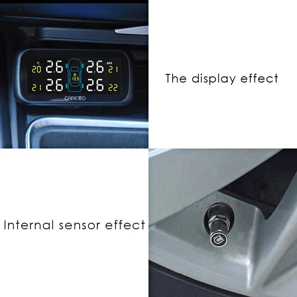 VicTsing U903 433.92MHz Wireless TPMS Tire Pressure Monitoring System 4 InternalExternal Sensors Tire Pressure Alarm Hot Sale   (11)