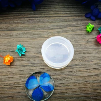 

Round Cabochon Shape Silicone Pendant Mould Mold for Resin Casting Jewelry Making