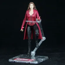  Marvel Comic Super Hero Avenger Captain American Iron Armor Iron Spiderman Hawkeye Vision Scarlet Witch Action Figure Toys Doll 