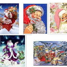 На заказ Алмазная картина вышивка крестиком Санта Клаус Снеговик hibah домашний декор diy pintura Алмазная мозаика Круз полный квадратный Фильм коробка