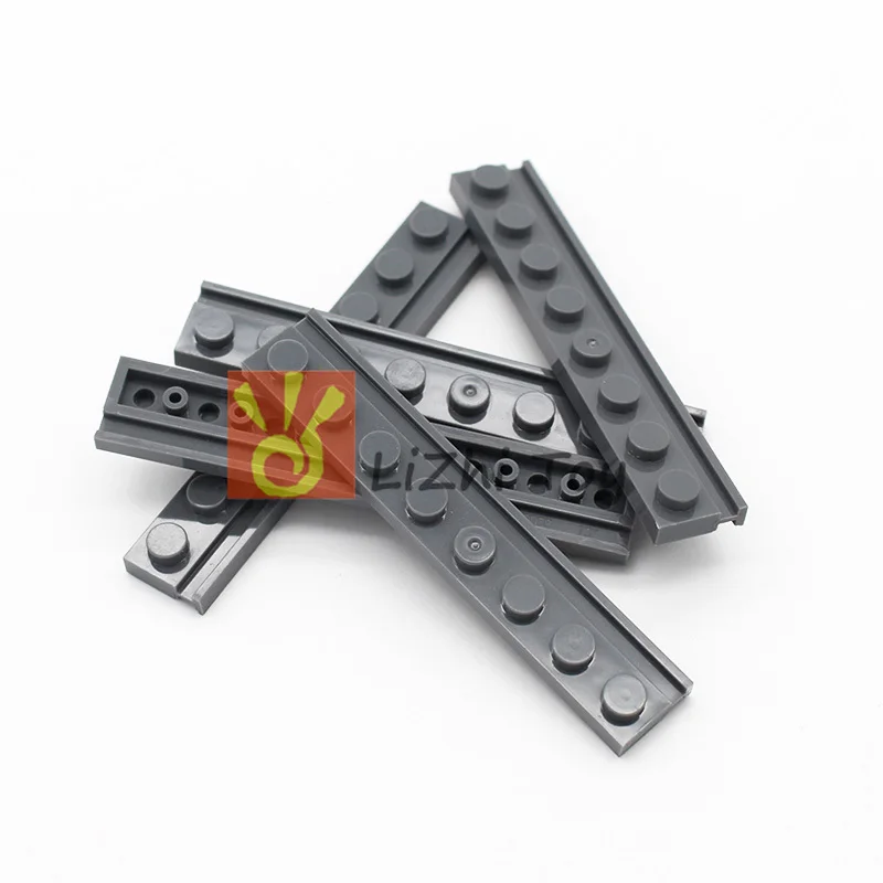 Кубики MOC 4510 Модифицированная пластина 1x8 с дверной направляющей сделай сам