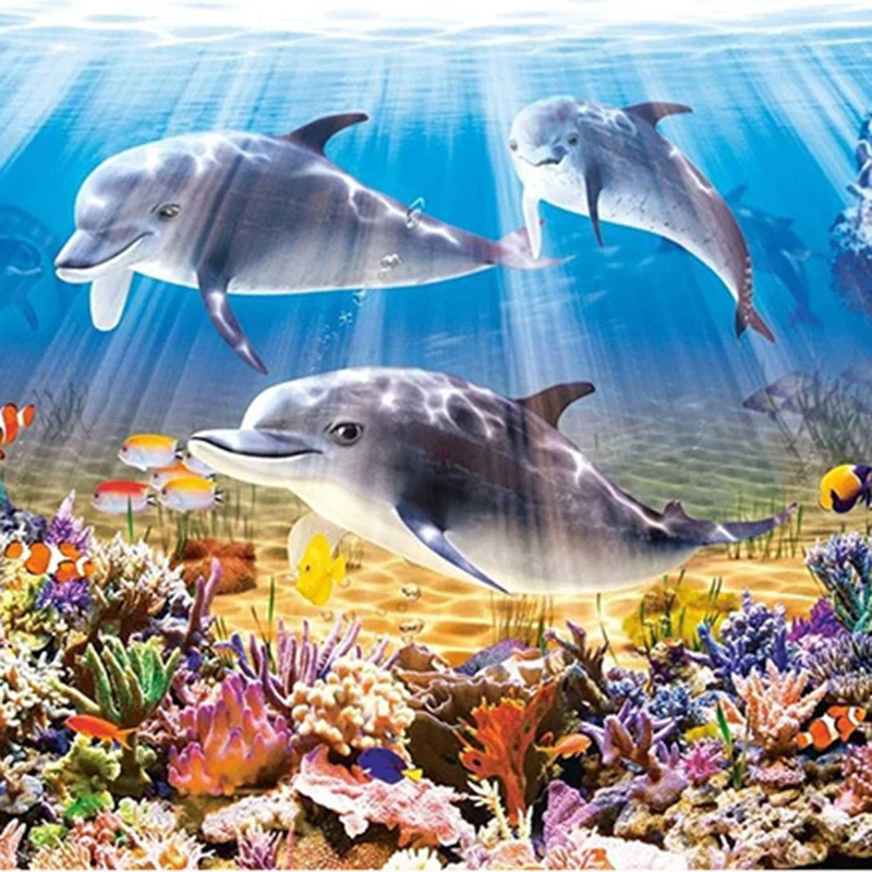 

Full circular 5D DIY Diamond Painting shark Picture Diamond Embroidery Of Rhinestone Diamond Home Decor