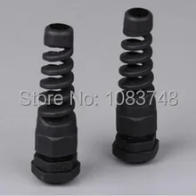 PG13.5 черный пластик гибкий спиральный Кабельный ввод кабеля совместное водонепроницаемый кабельный ввод ip68.ce. rohs