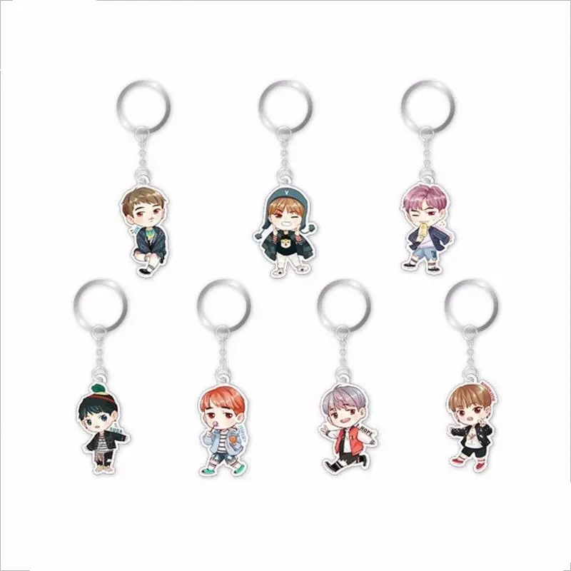 

SGDOLL Kpop 4 Four Years Acrylic Keychain Pendant JIMIN V JUNGKOOK JIN SUGA RM Model Fans Gift Collection New