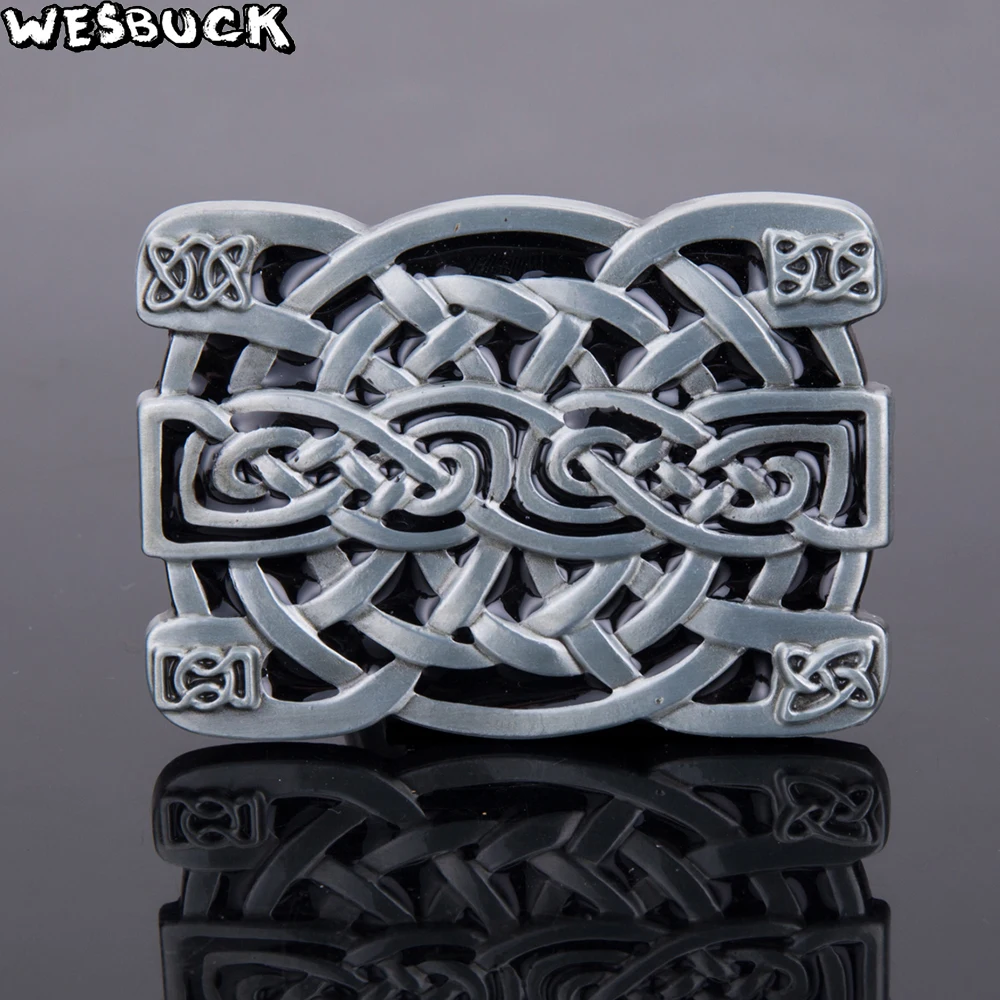2020 Новый WesBuck бренд Celti пояс с пряжкой для мужчин Для женщин серый Western Buckles металла
