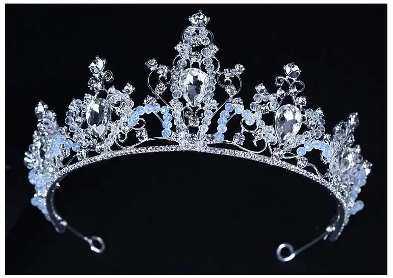 Venda quente de Luxo Cristal Nupcial Crown Tiaras Tiaras Diadema para ...