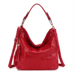 Для женщин сумки Женский серпантин дамы сумочку моды Для женщин сумка с бахромой роскошные сумки Для женщин сумки дизайнер crossbody