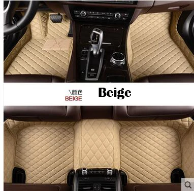 Хорошее качество на заказ автомобильные коврики для Toyota camry в 2012- Автомобильный интерьер автомобиля аксессуары автомобиля Стильный коврик для пола водостойкий - Название цвета: beige