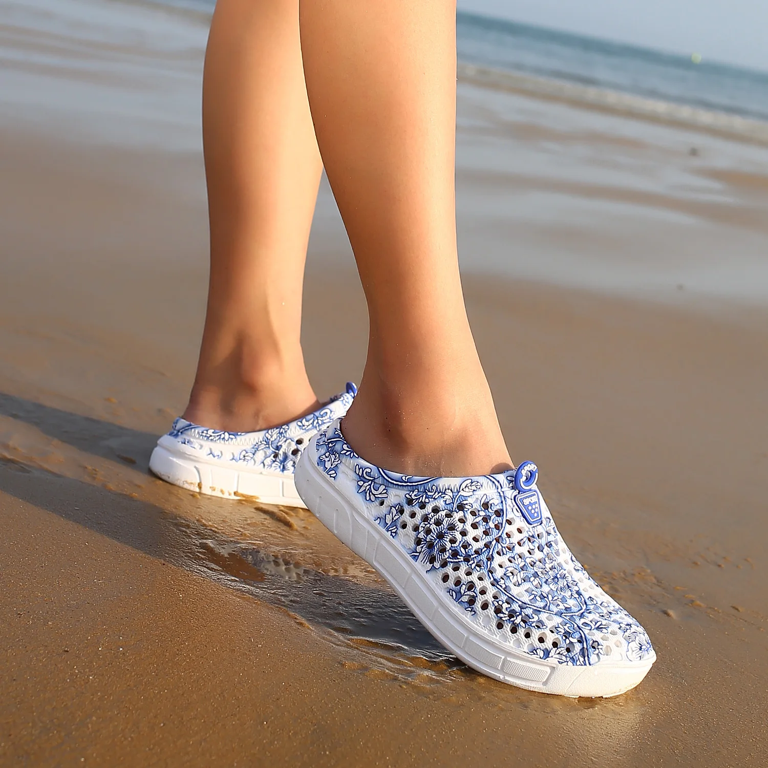 DUDELI Для женщин слипоны прогулочная обувь дышащая спортивная кроссовки Летняя обувь с плоской подошвой для женщин; Уличная обувь для водных видов спорта Дамская обувь Ete - Цвет: 163D-blue