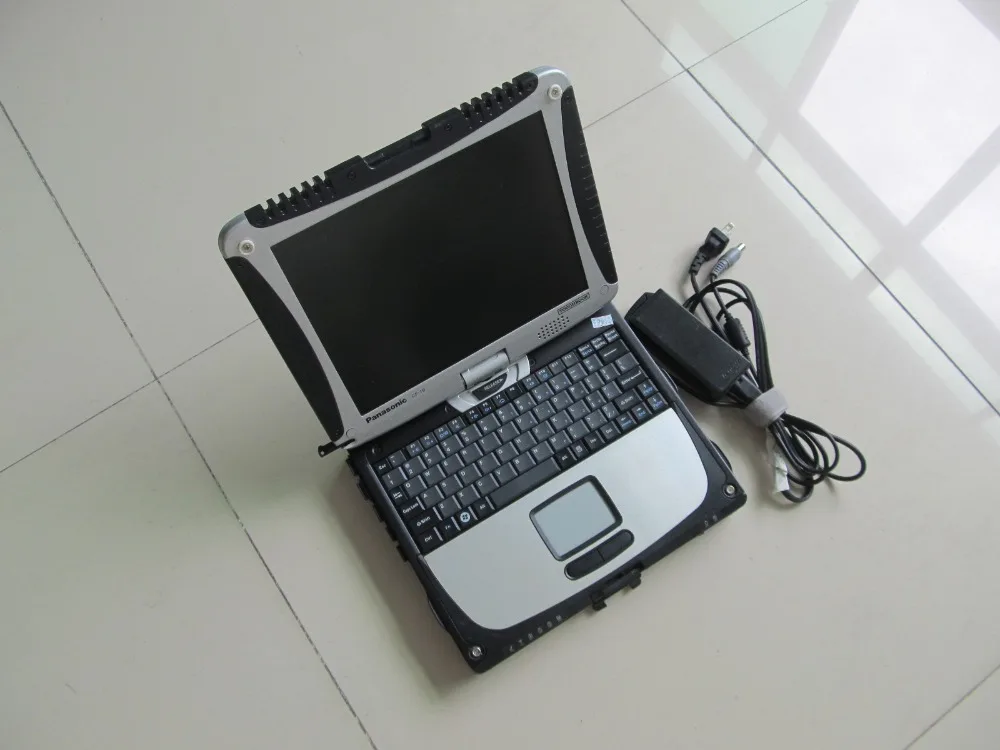  auto diagnostic laptop toughbook cf-19 computer touch screen with hdd for mb star c3 c4 c5 for bmw 