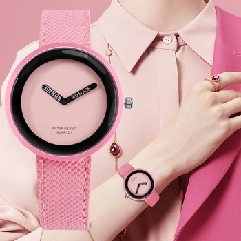 

Fashion Women's Watches Ladies Colorful Watch Leather Women Wrist Watch Clock Simple Quartz Watch reloj mujer zegarek damski