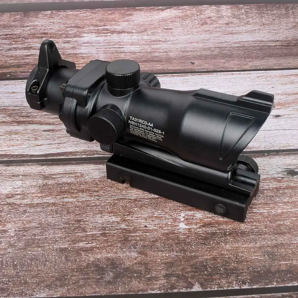 Охотничий Прицел ACOG 1X32 тактический Красный Зеленый точечный прицел с подсветкой