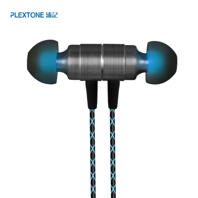US $5.89 PLEXTONE X41M Magnet Cell Phone Stereo Earphone In ear Wire Control Headset With Metal Cover Case M