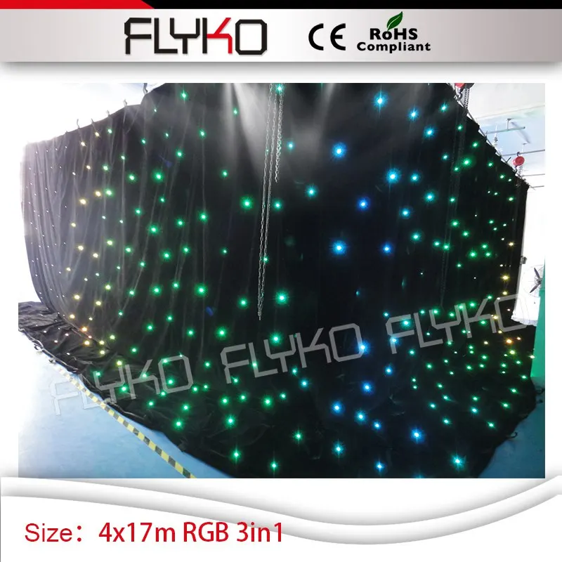 

SD controller dj star curtain light stage booth 4x17m