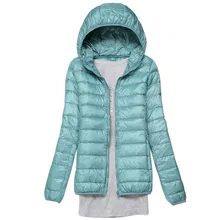 Зимний пуховик для женщин, осенняя верхняя одежда, зимнее теплое пальто для женщин, ультралегкий пуховик из 90% белого утиного пуха, Женская ветрозащитная парка