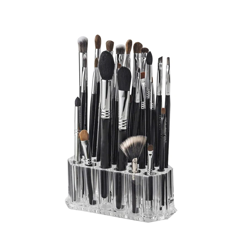 

Acrylic 26 Slots Makeup Organizers Lipstick Storage Box Brush Display Stand Holder Cosmetic Tools Jewelry Case Accessories Item