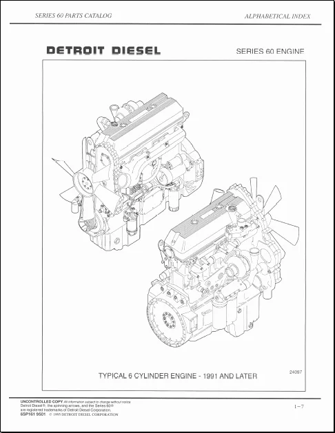 Detroit Diesel Серии 60 Каталог Запчастей |