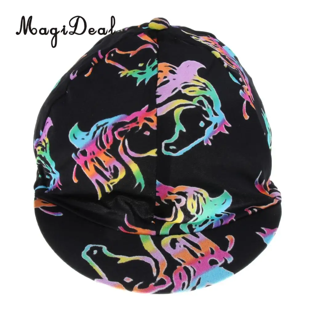 MagiDeal Equestrian Sports Horse Riding Helmet Hat Cover Protective Gear 4 Patterns Optional