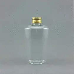 40 шт./лот 100 мл Элегантный Pure бутылка росы, золотой алюминиевая крышка прозрачные ПЭТ-бутылки, тонер DIY упаковка бутылки