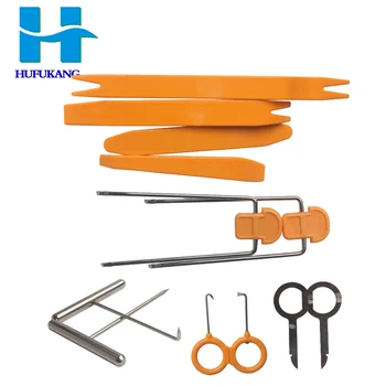 

One Full Set 12pcs Car Removal Tools Car Auto Radio Stereo Car DVD Player Kit Interior Trim Panel Dashboard Pry Stereo RefitTool