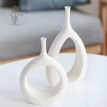 Горячая керамическая ваза для цветов, домашний декор, свадебный фестиваль, элегантная креативная Цветочная ваза, офисное украшение, украшение, подарок