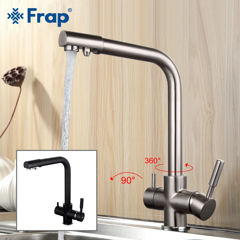

FRAP Kitchen Faucet kitchen sink faucet drinking water faucet dual handle kitchen mixer faucet taps with filtered water taps