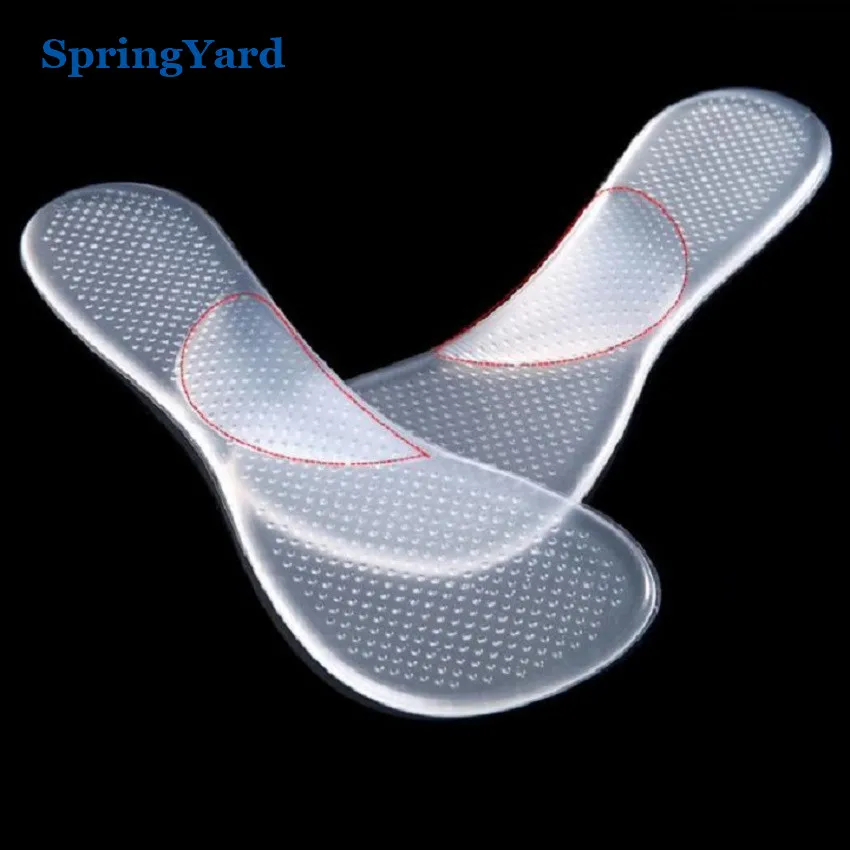 

SpringYard Gel 3/4 Arch Support Cushion Pad Self-adhesive Anti-slip Orthopedic Insoles for Shoes Woman High Heels Sandals