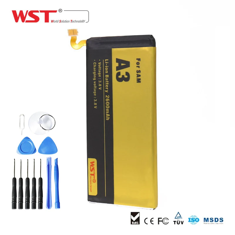 WST Brand Replacement Battery Mobile Phone Battery for Samsung A3 A300 A3000 A3009 A300F A300H Batterie