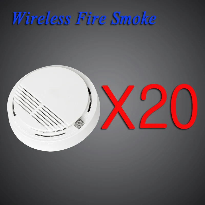 

Free Shipping!315mhz or 433mhz Home security system Cordless Wireless Smoke Detector Fire Alarm (without battery) 20 pcs/lot