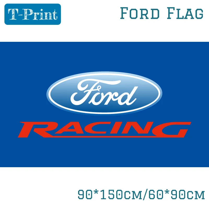 

90x150cm 60x90cm Ford Car Flag Free Shipping Polyster Digital Print Free Shipping