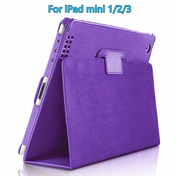 

For iPad mini 1/2/3 Case - PU Leather Folio Slim Fit Stand Case with Smart Cover Auto Sleep / Wake Feature