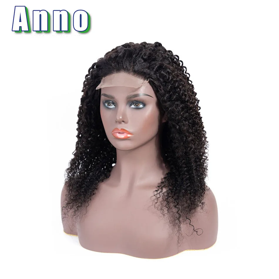 

Anno Hair Curly Human Hair Wigs 10"-22" Long Hair 4x4 Size Lace Frontal Non Remy 100% Brazilian Lace Front Human Hair Wigs