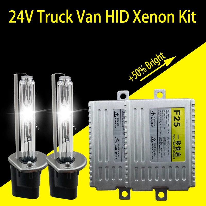 

Herwin AC 24V 55W HEADLIGHT HID XENON KIT SLIM BALLAST for Truck Van Lorry H1 H7 H3 H7 H4 H/L 3000K 6000K 4300K 8000K Xenon Bulb