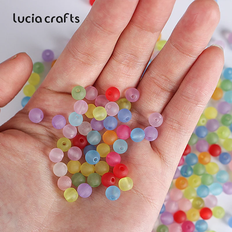 Круглые акриловые шарики Lucia Crafts 200 шт./лот 6 мм для изготовления ювелирных изделий