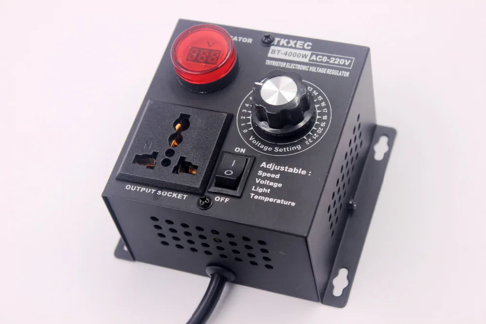 Светодиодный дисплей AC 220V 4000W SCR Электронный регулятор напряжения температурный