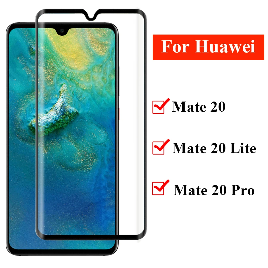 3D изогнутое закаленное стекло на huawei mate 20 Lite защита экрана Glas протектор mate 20 Pro 20lite Защитная пленка для экрана