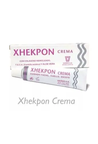 

XHEKPON FACIAL CREAM and Neck Anti Wrinkle Collagen, T.E.C.A and Aloe Vera 40g