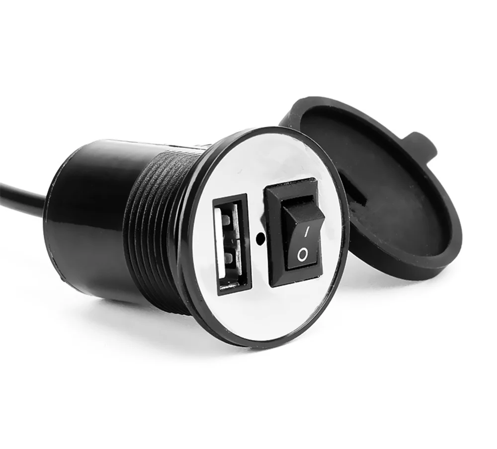Универсальное зарядное устройство USB для мотоцикла водонепроницаемый